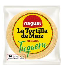 Ladda upp bild till gallerivisning, Nagual tortillan står ut bland andra på grund av dess förträffliga smak och dess utmärkta flexibilitet, vilket är väldigt viktigt när man förbereder en god taco. De här tortillas har den bästa hållbarhet, det minsta av tillsatser för att kunna hålla 4 månader (från produktionsdatum), inga allergener och inga färgämnen.

